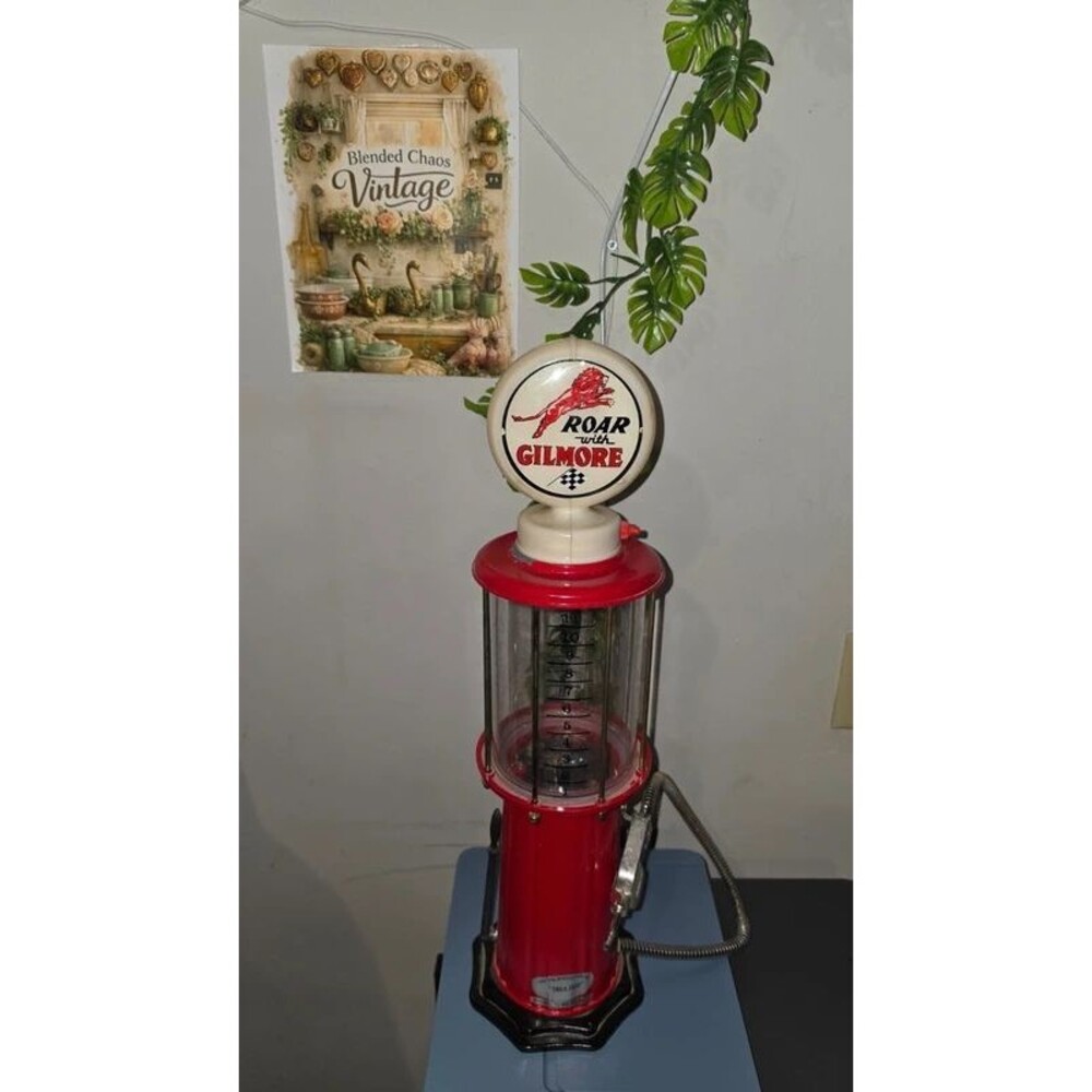 Roar With Gilmore Gas Pump Liquid Dispenser Vintage Style Decor